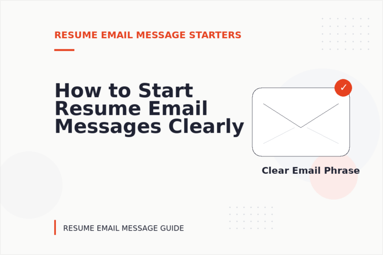 How to Start Resume Email Messages Clearly How to Start Resume Email Messages Clearly