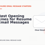 Best Opening Lines for Resume Email Messages