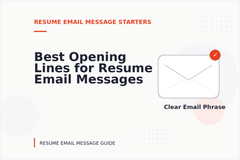 Best Opening Lines for Resume Email Messages Best Opening Lines for Resume Email Messages