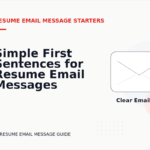Simple First Sentences for Resume Email Messages