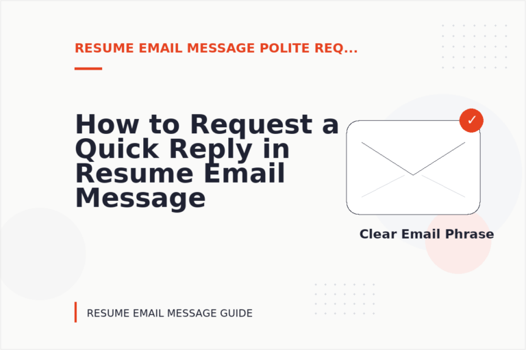 How to Request a Quick Reply in Resume Email Message English How to Request a Quick Reply in Resume Email Message English