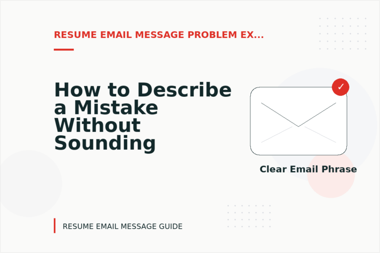 How to Describe a Mistake Without Sounding Rude in Resume Email Message English How to Describe a Mistake Without Sounding Rude in Resume Email Message English