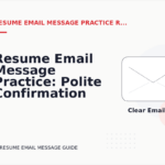 Resume Email Message Practice: Polite Confirmation Examples