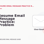 Resume Email Message Practice: Problem and Solution Replies