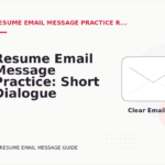 Resume Email Message Practice: Short Dialogue Examples