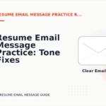 Resume Email Message Practice: Tone Fixes for Real Situations
