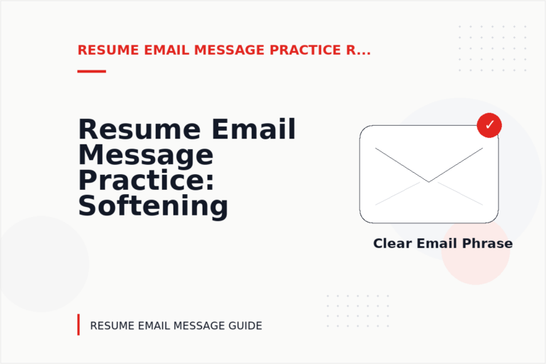Resume Email Message Practice: Softening Direct Sentences Resume Email Message Practice: Softening Direct Sentences